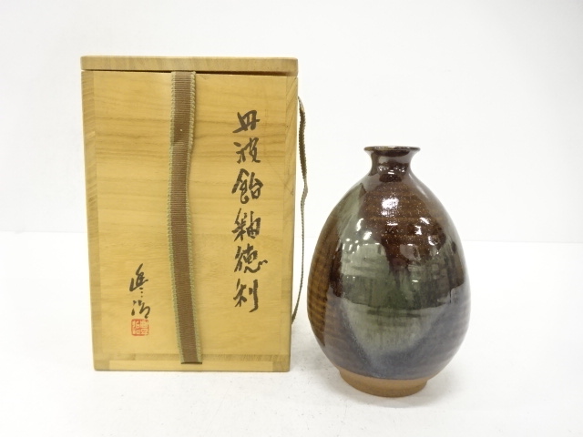 TANBA ware, candy glazed sake cup, by ICHINO Toyoji